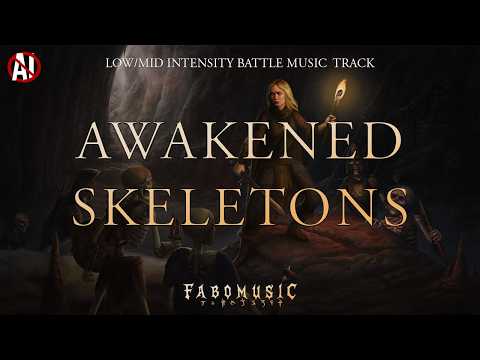 Awakened Skeletons | Low/Mid Intensity TTRPG Combat Music | NO AI Reupload | 1 Hour Loop