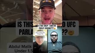 Is this crazy +1300 UFC play cashing ?? #parlay #sportsgambling #money