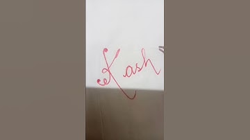 Name kashish in cursive 🥰 #shortvideo #shorts #short #trending #handwriting #calligraphy #cursive