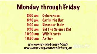 Unc-Tv Kids On Schedule Promo On 2010