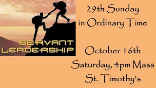 Saturday October 16th 4pm Mass Church of St Timothy West Hartford CT