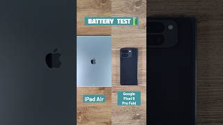 iPad Air vs Google Pixel 9 Pro Fold Battery Drain Test#ipadair #googlepixel #batterydrain #shorts