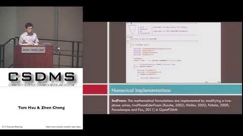 Modeling Coastal Sediment Transport Using OpenFOAM® by Zhen Cheng (Charlie) & Tian-Jian Hsu (Tom)
