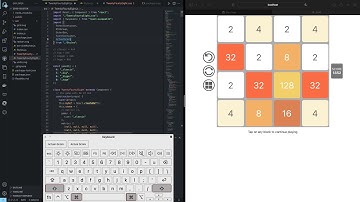 2048 Game using React + Js + CSS | No talking