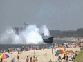 Russian Darth Vader Hovercraft Lands On Busy Beach (Star Wars- The Imperial March)