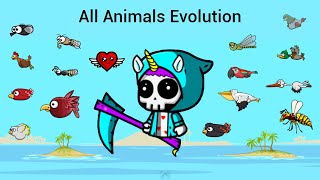 All Animals Evolution With Beautiful Unicorn Reaper And The Bosses (EvoWorld.io)