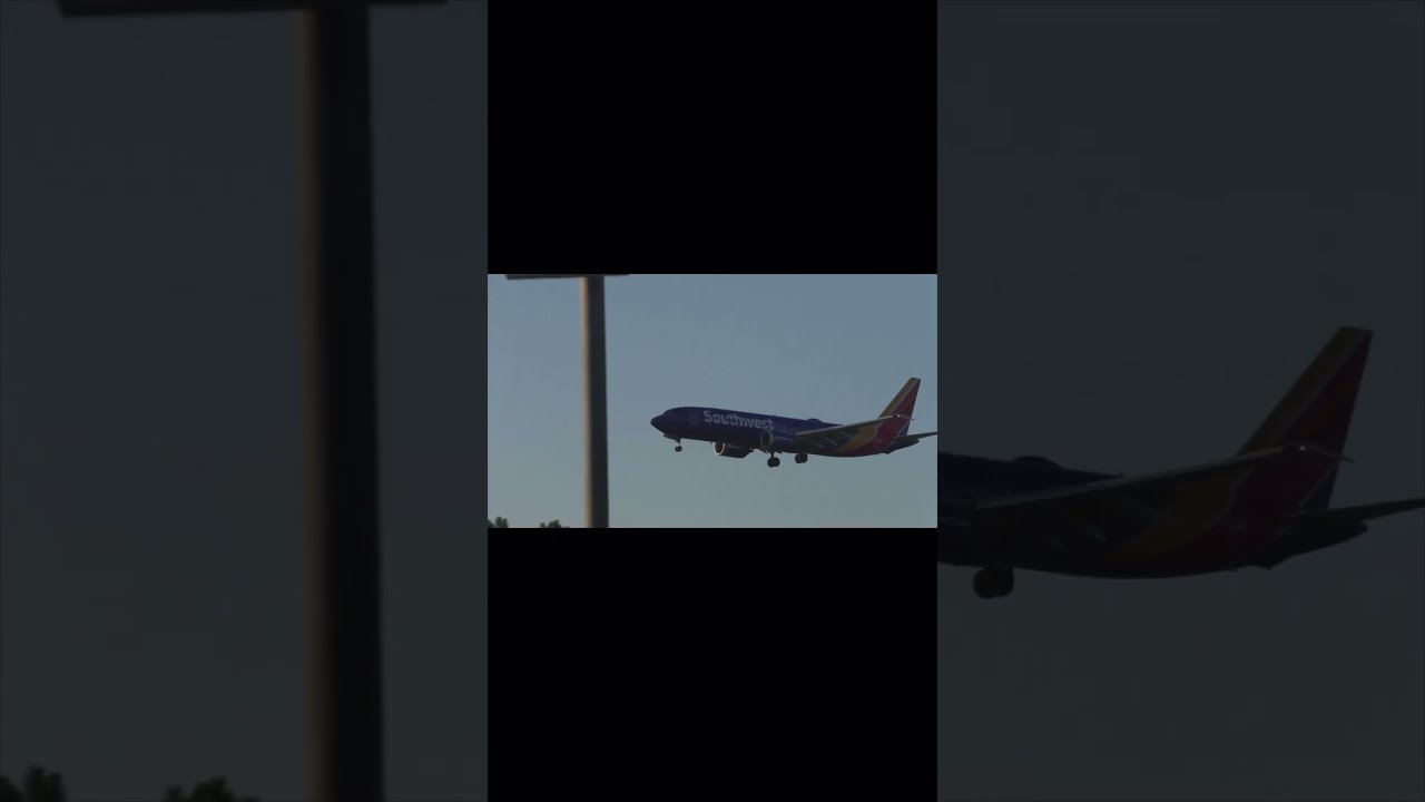 Southwest 737 Landing At Raleigh Durham RDU 