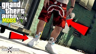 How to install Clothing Mods, Nike Air Mags, and BathingApe!!! GTA 5 MODS