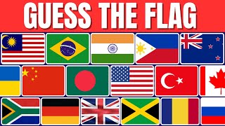 Raad de vlaggen quiz | Uitdaging van 5 seconden | Meer dan 80 landen 🚩🌍