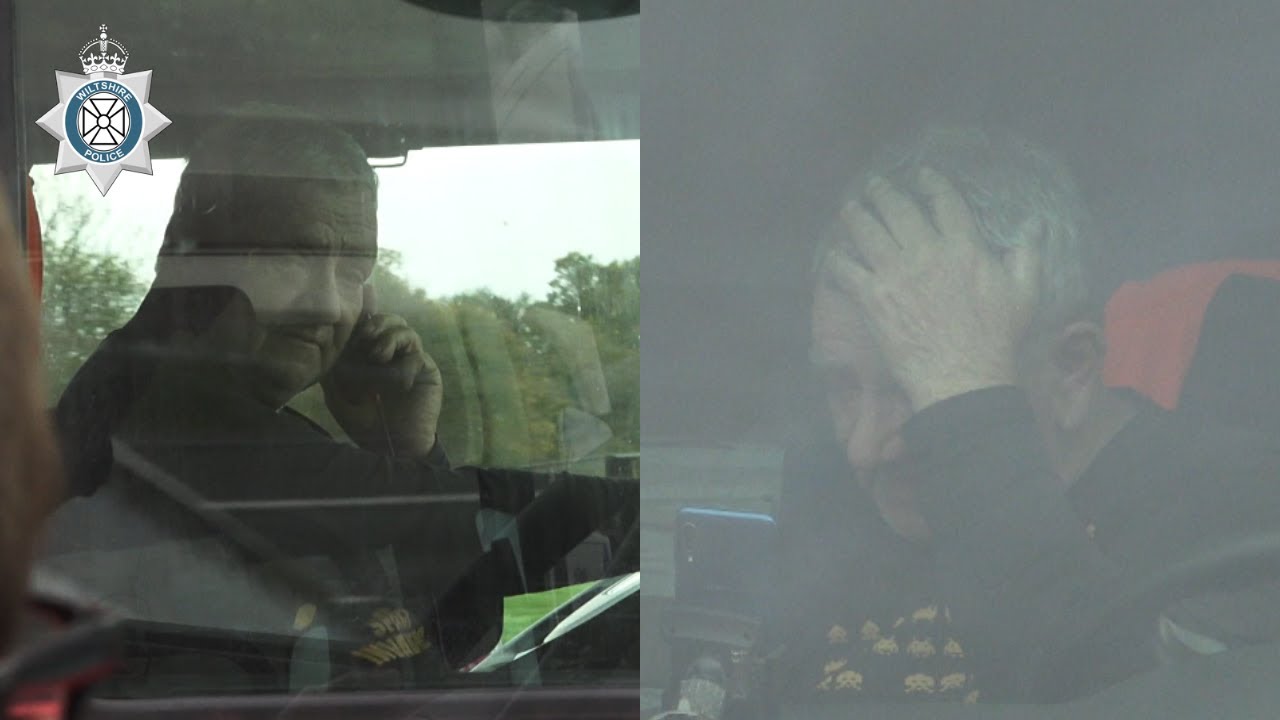 Поимка водителей, использующих телефоны на автомагистрали, с помощью тайного грузовика