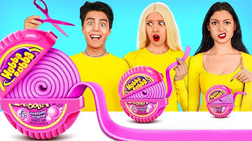 Big Vs Medium Vs Small Food Challenge | Giant vs Tiny Sweets 24 Hours by Turbo Team