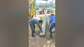 #Unloading of power poles....