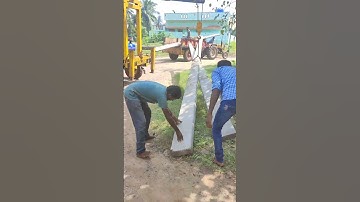 #Unloading of power poles....