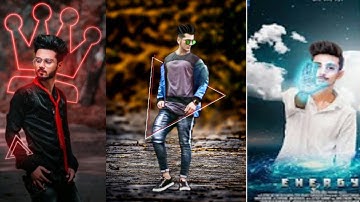 Glowing Neon Triangle effect picsart tutorial | Picsart Unique photo editing | Creative Manipulation