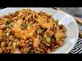 Cómo Hacer ARROZ CHINO FRITO con POLLO y CAMARONES 🍤🍤