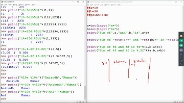 Python 3 Tutorial 020- Format print output using %, format, padding and aligning strings