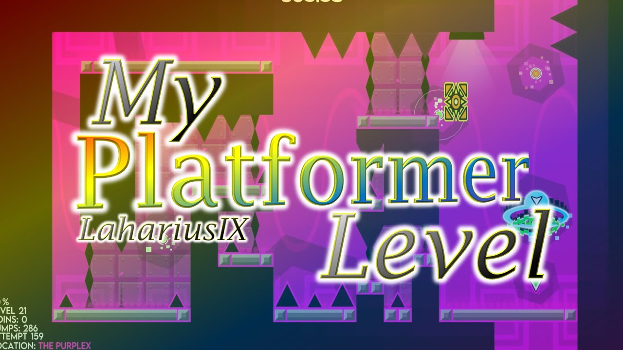 [Geometry Dash] My Platformer Level 100% (Medium Demon) - YouTube