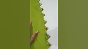 Triangles And Loops Viral Pattern Using Sewing Tips And Tricks#shorts #shortsfeed #sewinghacks