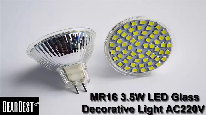 MR16 - 60 LED Unpacking GearBest.com