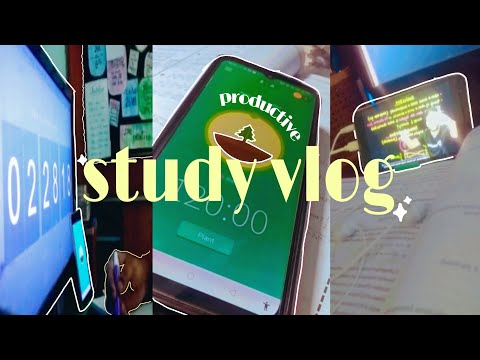 PRODUCTIVE STUDY VLOG📚 | accepting my flaws | comparing myself 😖