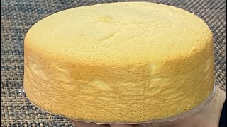 fluffy vanilla sponge cake Without baking powder or baking sodaكيك اسفنجي بالفانيلا