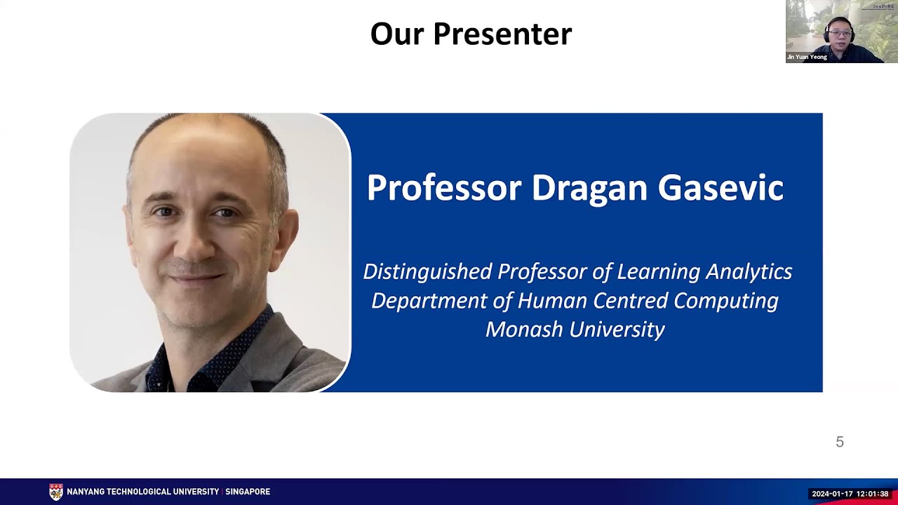 Generative AI in Education: Cultivating Potential while Navigating Shadows by Prof Dragan Gasevic