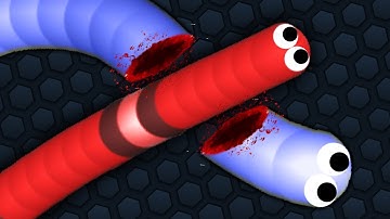Slither.io 1 Troll Hacker Snake vs Pro Snakes Epic Slitherio Gameplay