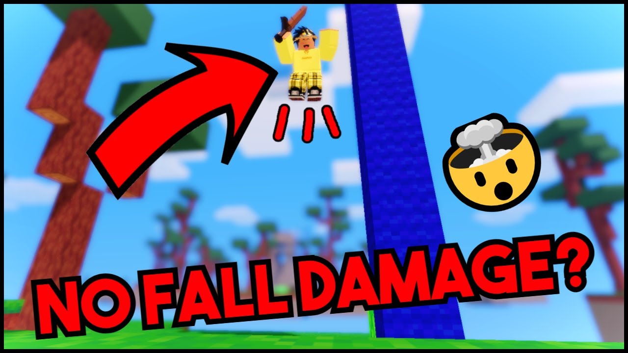 Did you know there's a way to counter fall damage in Roblox Bedwars without  any hacks?