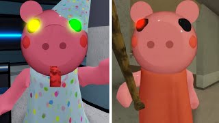 ROBLOX PARTY PIGGY ALL JUMPSCARES COMPARISON SIDE BY SIDE