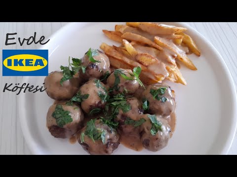 IKEA KÖFTESİ Tarifi | İsveç Köftesi Tarifi | Ikea Köttbullar Recept | Swedish Meatballs | Gravy Sos