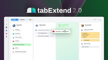 tabExtend 2.0 - Never forget a site or note again