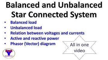Balanced Star connection system | Balanced and Unbalanced Star connected load for three phase system