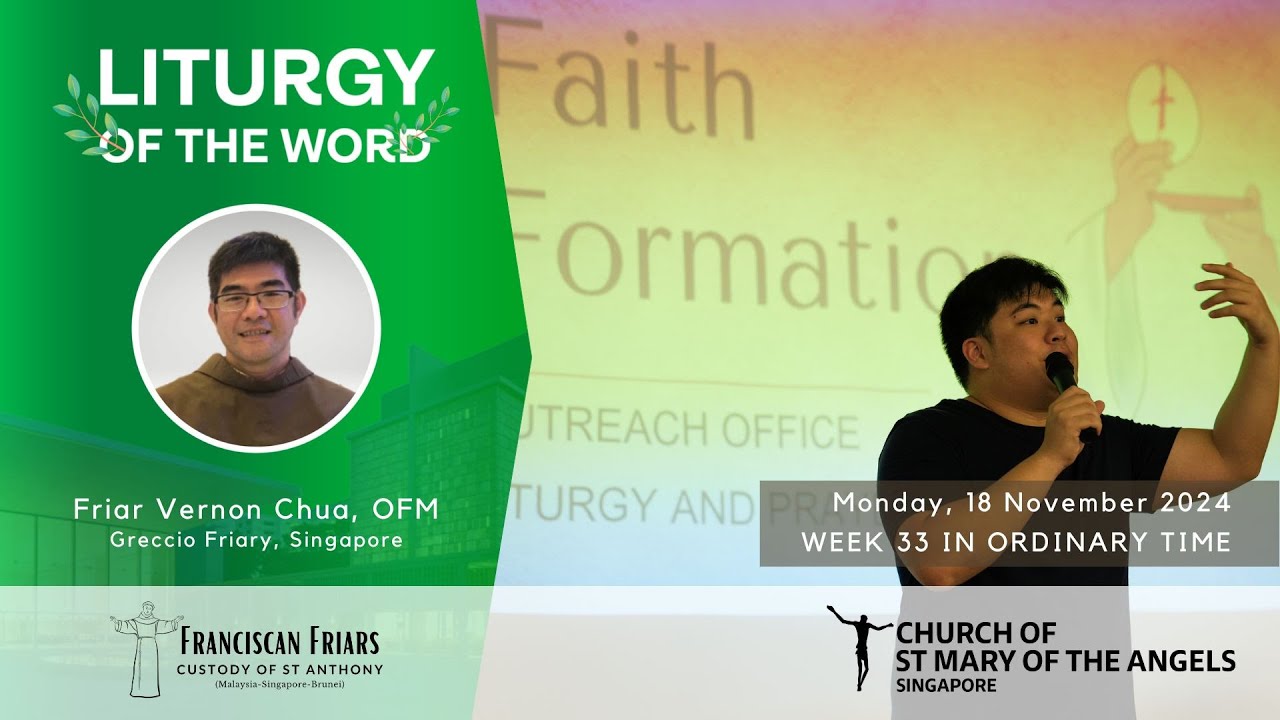 Liturgy of the word trust in god friar vernon chua 18 november