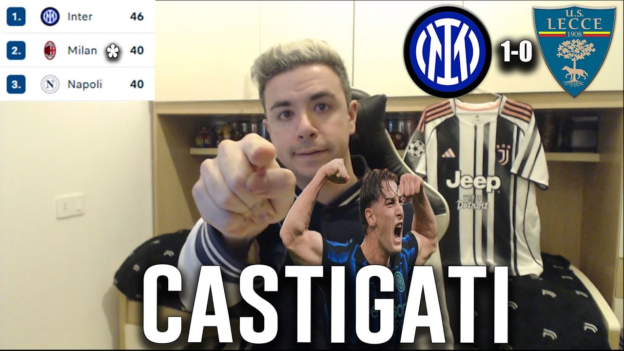 È DESTINO! DOVEVA SEGNARE PROPRIO LUI! Inter Lecce 1-0