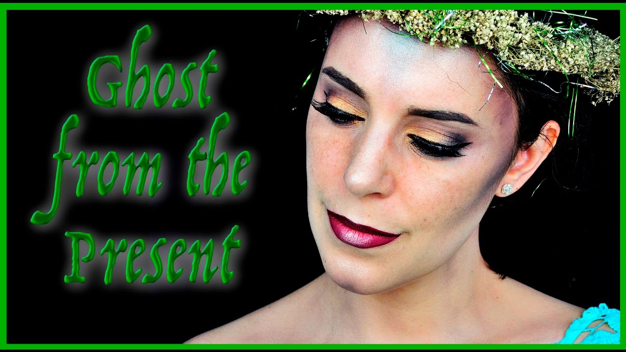 Ghost from the Present Christmas makeup tutorial | Silvia Quiros - YouTube