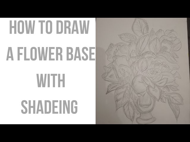 How To Make Flower Base With Shadeing, step by step