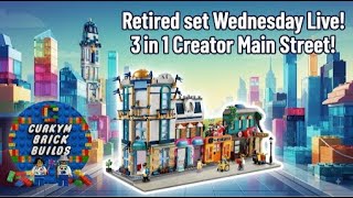 🔴 LIVE BUILD: RETIRED LEGO Creator 3-in-1 Main Street (31141)! 🏙️ courtesy of @speedoflego