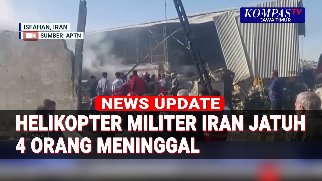 Kronologi Helikopter Militer Jatuh di Iran Tewaskan Pilot, Kopilot, dan Warga