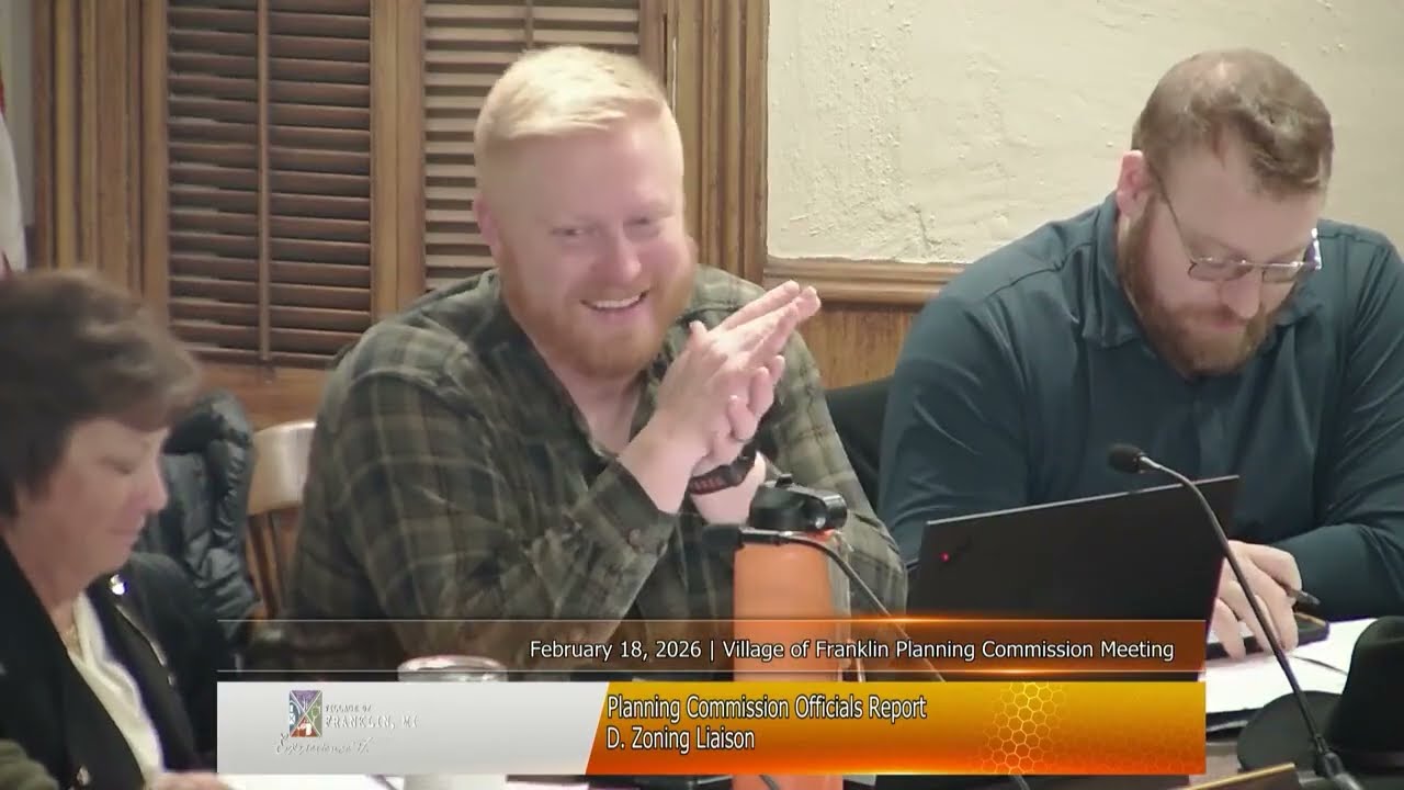 Village of Franklin Planning Commission Meeting on February 18, 2026