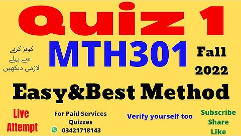 mth301 Quiz 1 Solution 2022 mth301 quiz 1 2022 mth 301 Quiz 1 Solution fall 2022 quiz 1 mth301 2022