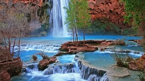 "Havasupai Indian Waterfall Relaxation" Nature Relaxation Video Classic