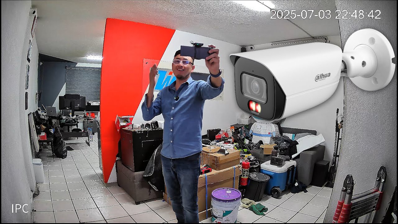 Cámara de vigilancia 4K 30FPS Con IA Dahua HFW3849