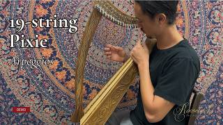 19-String Pixie Celtic Harp Sound Demo | Soft Arpeggios on the Roosebeck Lever Harp screenshot 4