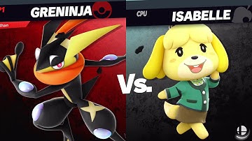 SSBU #275 - Greninja (Me) vs. Isabelle (Level 9 CPU)