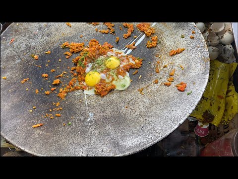 BEST ANDA BHURJI PAV |AWESOME & TASTY | INDIAN STREET FOOD | @ RS. 50/-