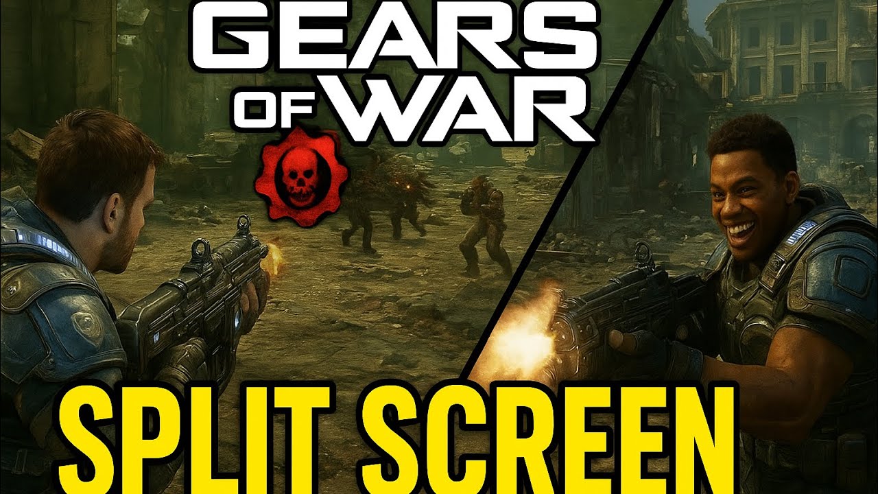 Gears of War Split Screen Gameplay | Friends Fun & Crazy Action!