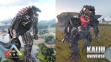 MECHA GODZILLA 2021 Kaiju Universe Roblox vs ARK Survival Evolved! - Ark Modded