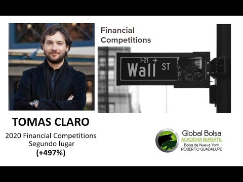 Bolsa de Nueva York . Taller con Tomas Claro segundo lugar del Financial Competitions 2020 con +497%