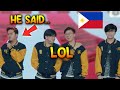 Lol onic sanz tried to translate kairis tagalog message to pinoy fans