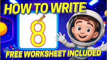 Learn to Write Number 8 - Interactive Writing Lesson + Free Worksheet (Coco + Super Simple Inspo)